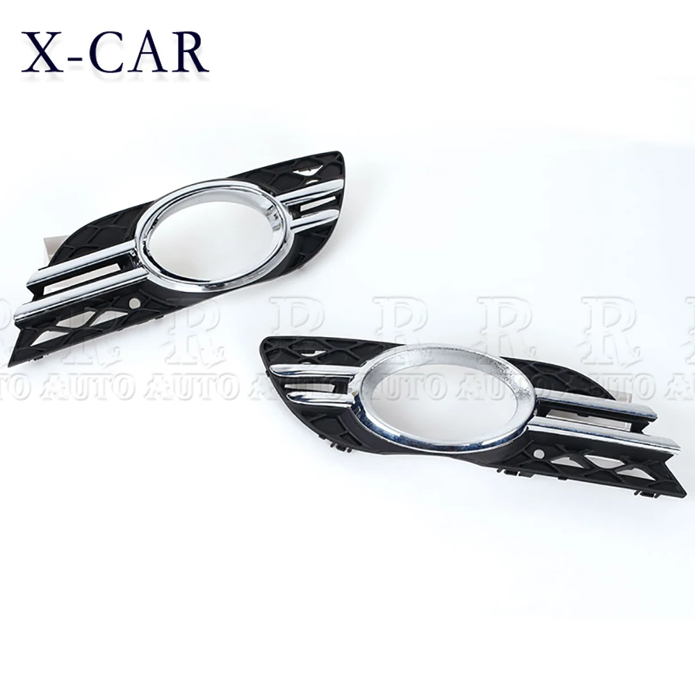 X-CAR For Mercedes Benz E-CLASS W211 2007-09 2118850822 2118850922 A2118851174 A2118851274 Car Front Fog Light Grill Cover Trim