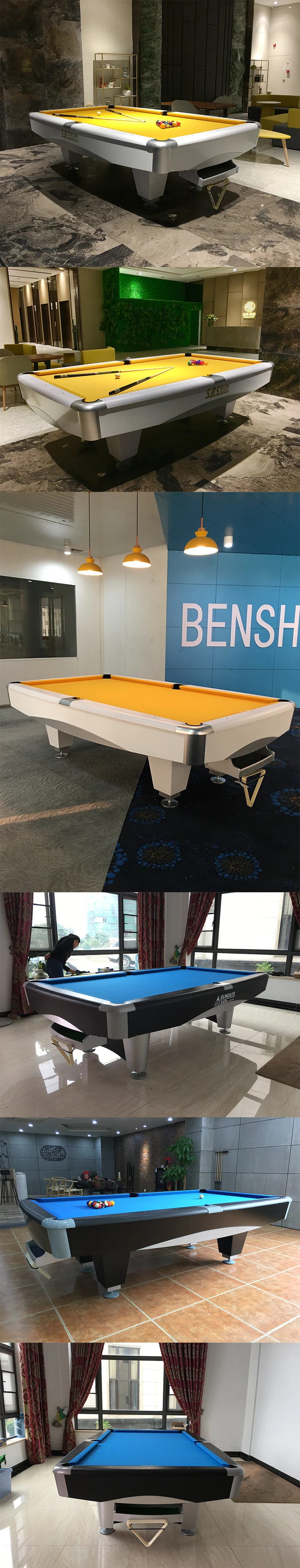 Mesa de bilhar profissional comercial, sinuca e bilhar