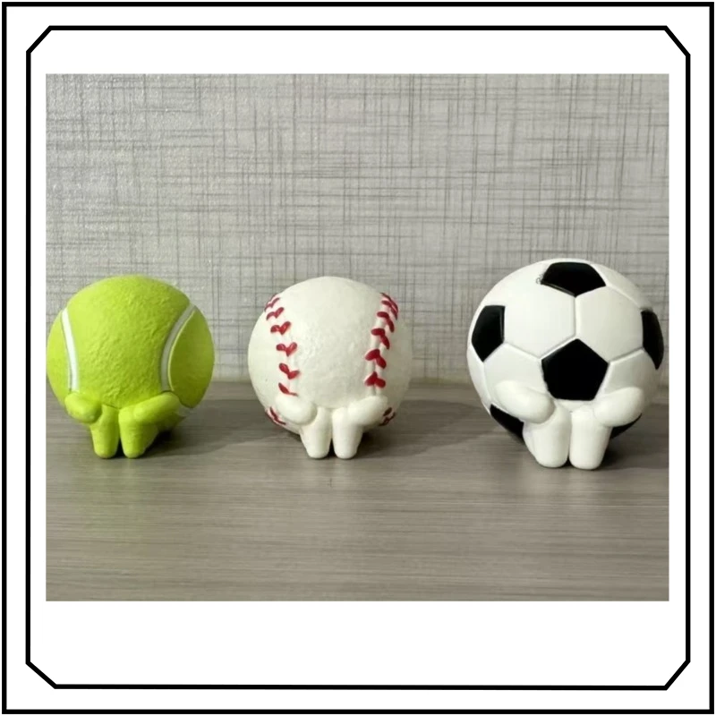 

Ball Games Gashapon Creativity Football Basketball Waiting for Styling Action Figure Model Toys