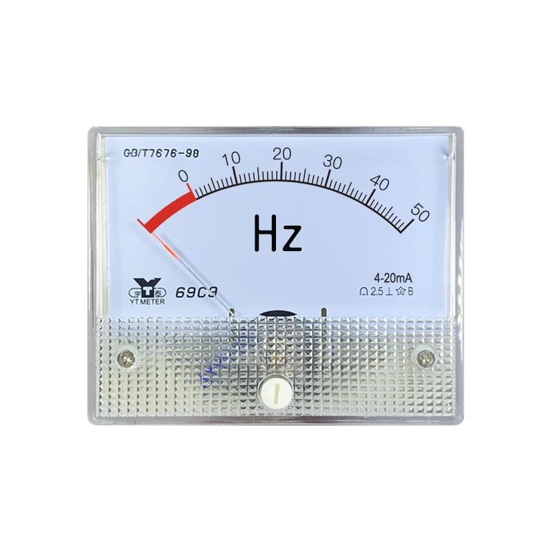 Amperímetro analógico 69c9 4-20ma, 10a, 20a, 30a, 50hz, medidor de abertura, 100%, 64x80mm