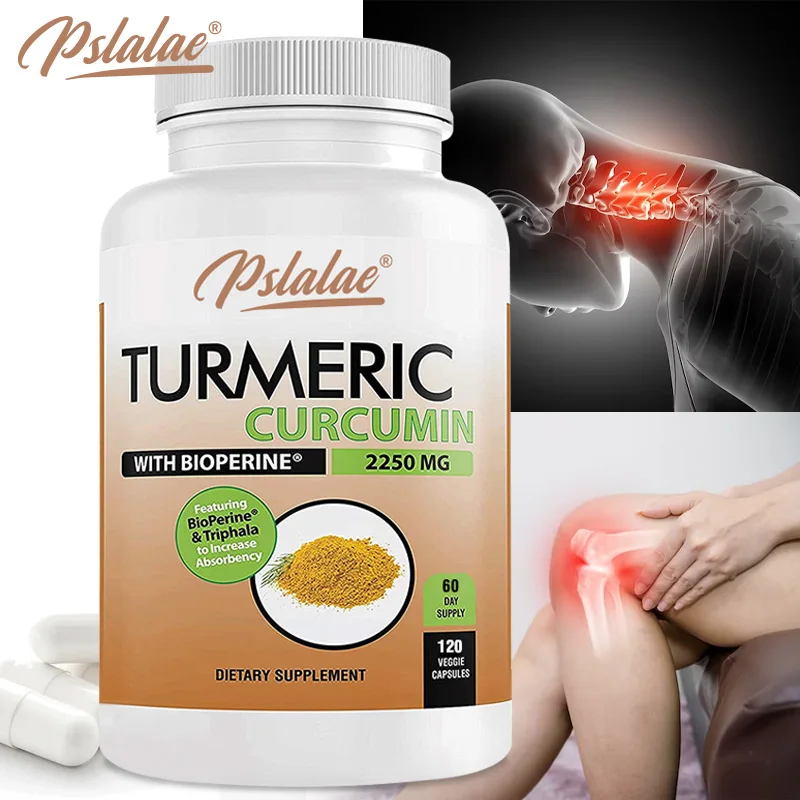 

Turmeric Curcumin Capsules Supplement - Organic Turmeric Root, Improve Joint Comfort and Mobility, Promote Blood Circulation