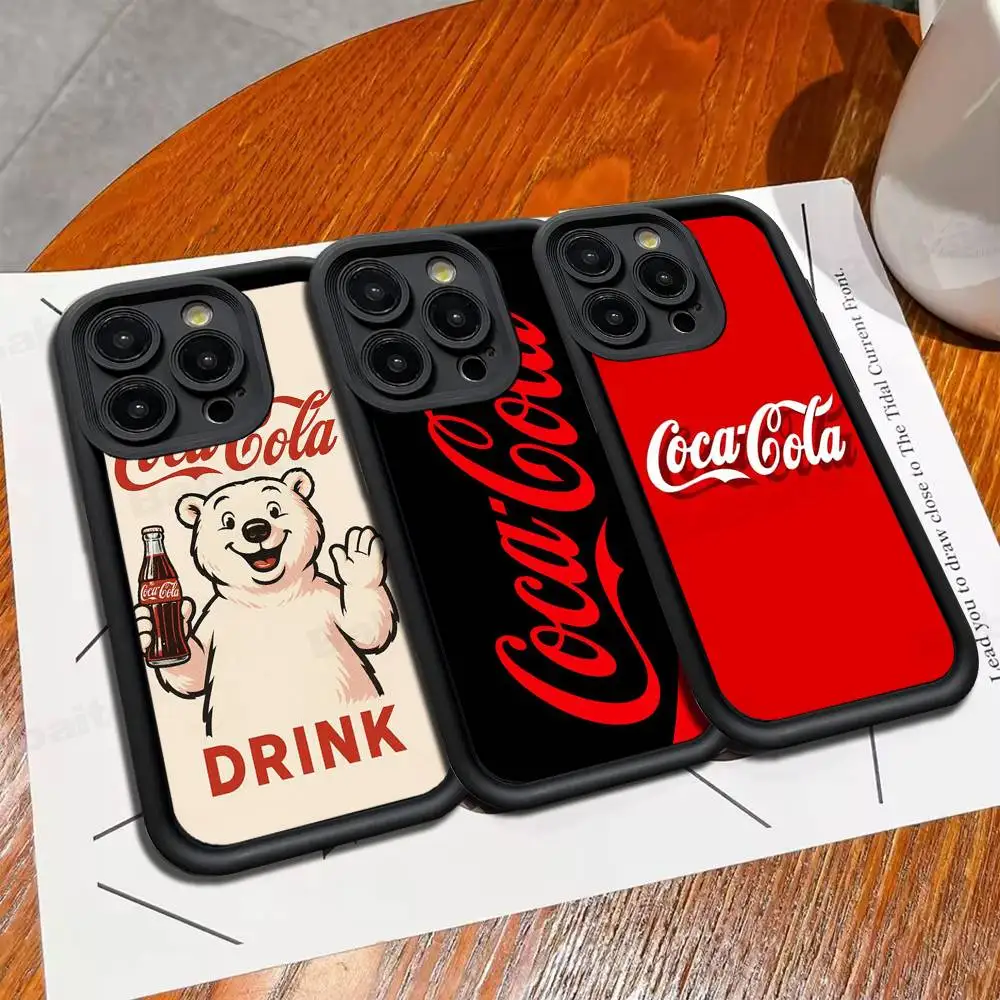 Funda Clásica Vintage C-Coca C-cola para iPhone 17 16 15 14 13 12 11 Pro Max Plus Mini Luck Cover