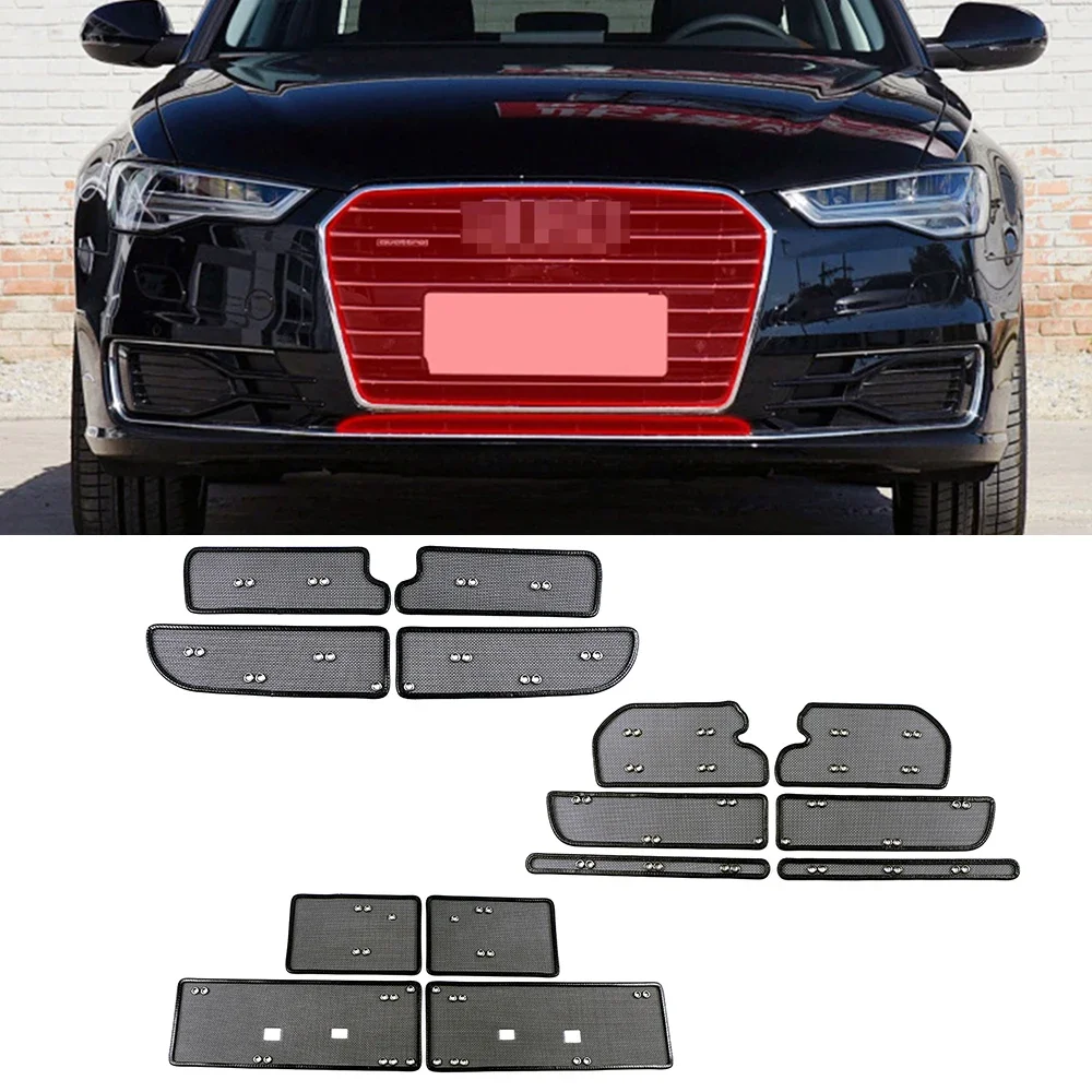 For Audi A6 C7 C8 2012-2020 Front Grills Insect Net Radiator Protective Net Condenser Protection Cover Anti Pest Dust Garbage