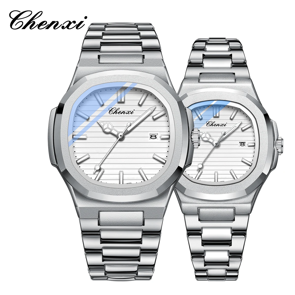 Gifts Couple Watches CHENXI Original High Quality 2025 New Fashion Stainless Steel Couple Watch Set Luxury