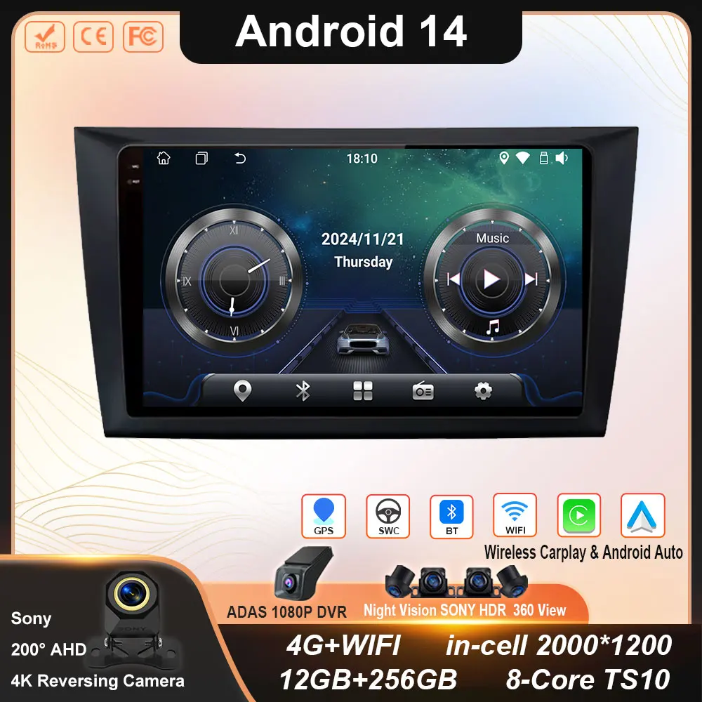 

Carplay Auto Android Radio For VW Volkswagen Golf 6 2008-2016 WIFI 4G Car Multimedia Navigation Head Unit GPS BT No 2din din dvd