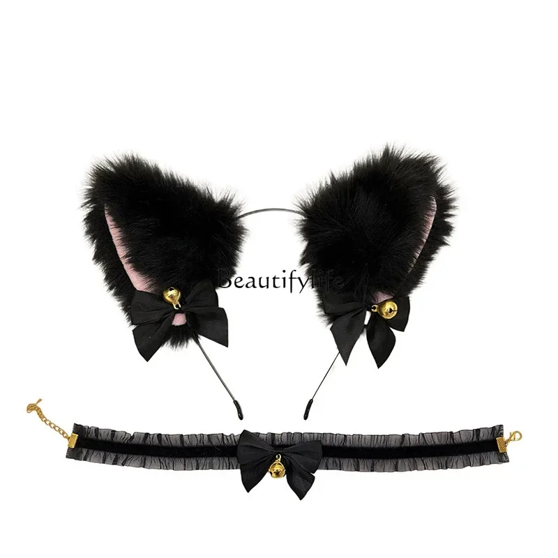 

Cat Ears Bells Hairpins Female Wildcat Rabbit Hairpins Headband Jewelry