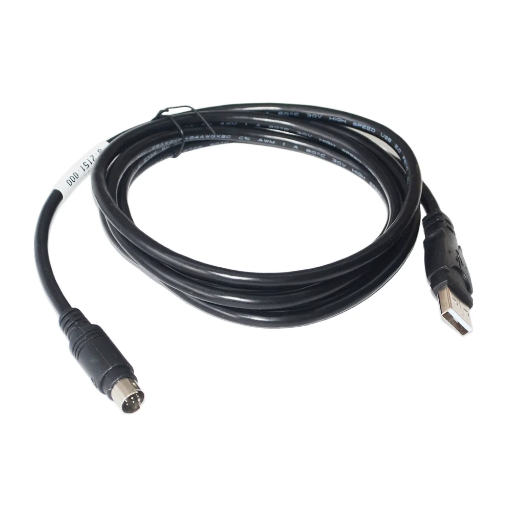 USB A–MINI-DIN 8 PIN MD8 MALE ADAPTER COMMUNICATION CABLE 6.2151.000 FOR METROHM TITRANDO POTENTIOMETRIC TITRATOR CONNECT TO PC