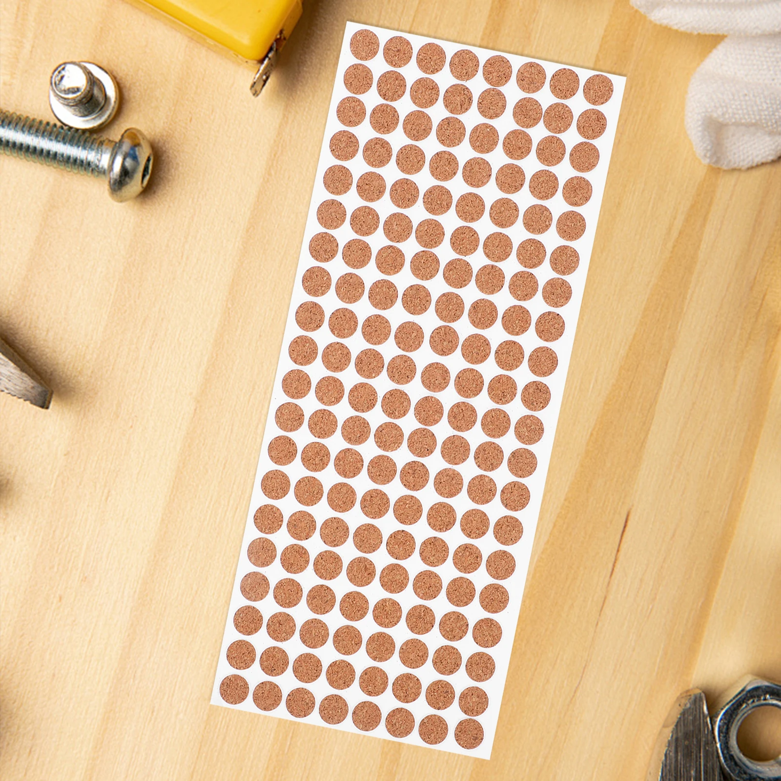 500 قطعة منصات الفلين الناعمة المضادة للانزلاق 10 مللي متر النقاط المستديرة ذاتية اللصق لخزانة أثاث درج الوفير الاهتزاز التخميد الضوضاء #4