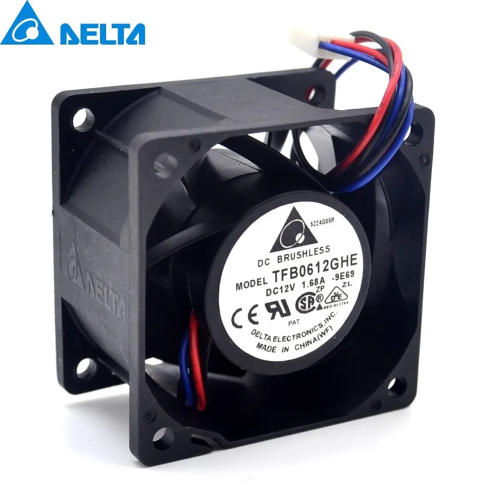 

New 6038 6cm 60mm 60*60*38mm 12V 1.68A TFB0612GHE-FOO cooling fan for Delta