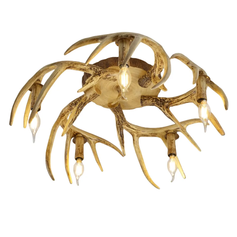 

Antlers, chandelier, American, vintage, living room, dining room, study