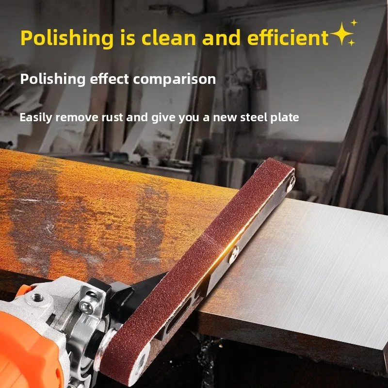 Angle Grinder Sanding Belt Machine Bracket, Industrial Sand Polishing Tool for Wood Metal Knife Grinding