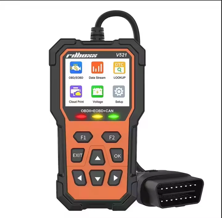 scanner-de-voiture-obd2-v521-avec-lecteur-de-codes-a-barres-d'impression-de-donnees-universelle-et-diagnostic-de-panne-de-moteur-garantie-de-1-an