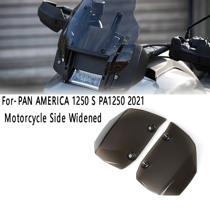 1Set Motorcycle Side Widened Windshield Deflector Wind Shield Screen For PAN AMERICA 1250 S PA1250 2021