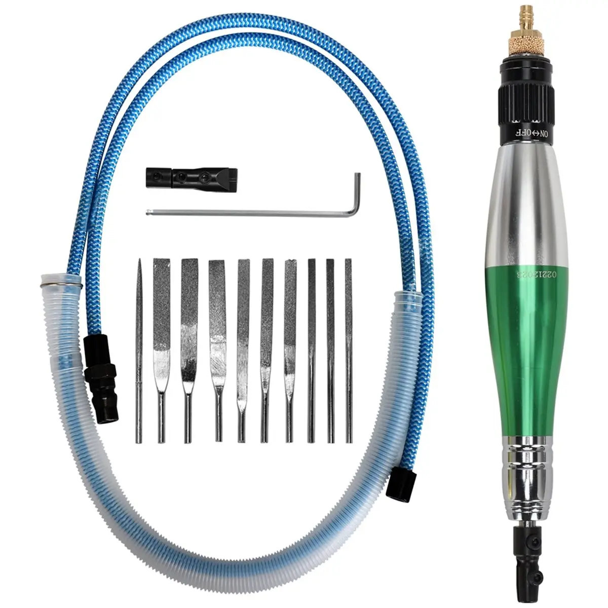 A26F-Air قلم رصاص مطحنة القالب 1/8 "الموجات فوق الصوتية مايكرو هوائي الترددية طحن ملف للتلميع وإزالة الأزيز #6