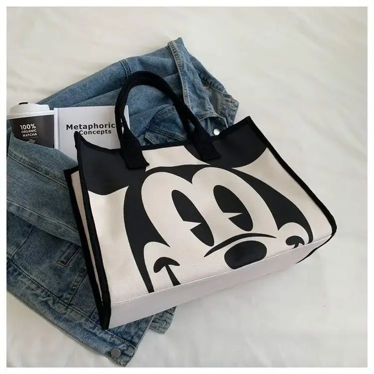 Disney Mickey Women\'s Shoulder Bags Luxury Brand Cartoon Women\'s Bag Large Capacity Fashion Tote Bag Shopping Bag