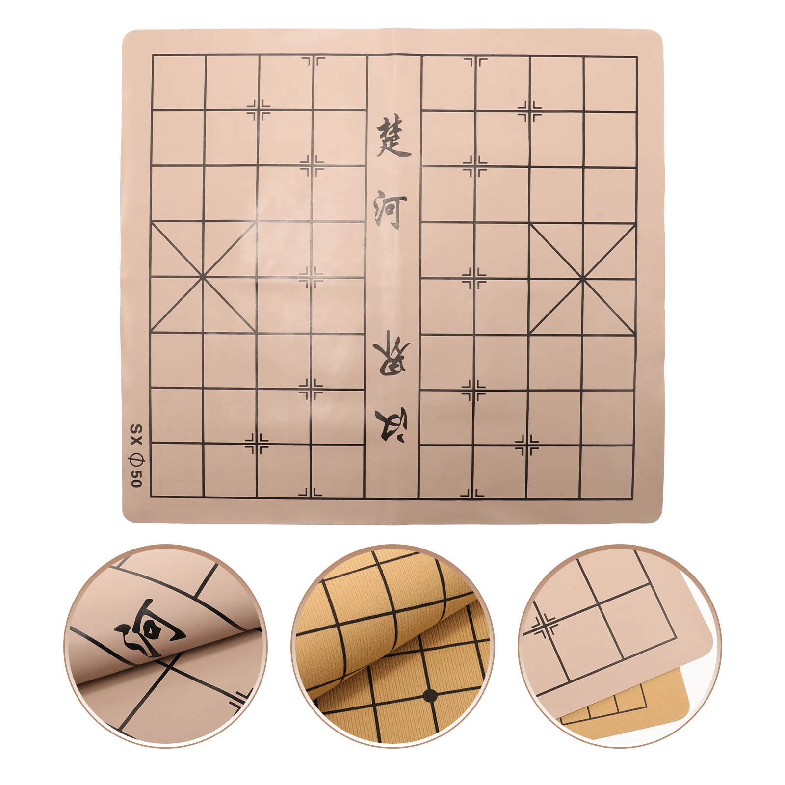 Chinese Chess Board Go Double-sided Velvet Student Adult Foldable Imitation Accessories Game Prop Flannel