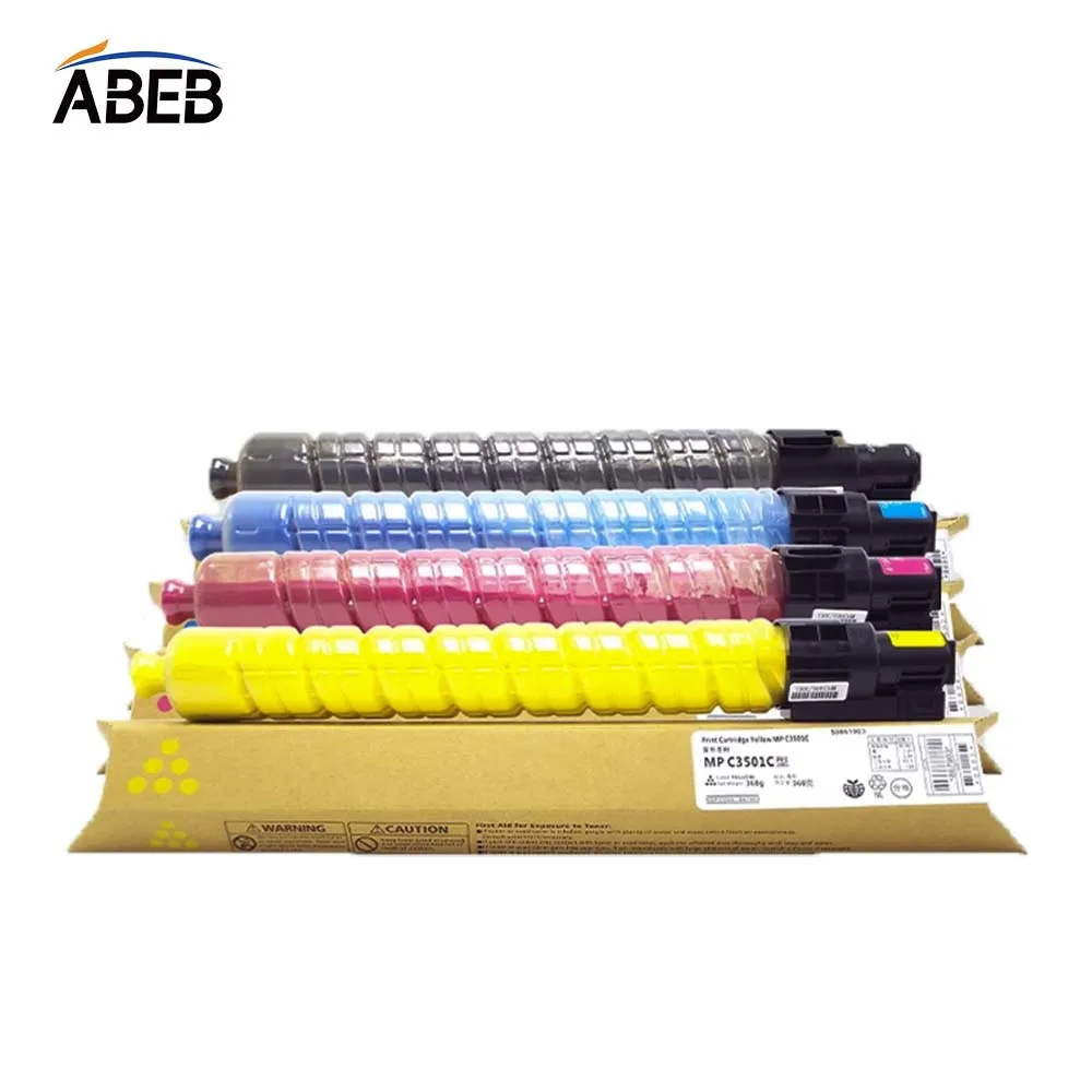 

1PCS Compatible Ricoh MPC3501Toner Cartridge For MPC3001/C3501 Premium Quality High Yield Color Toner BK 24000 Pages CMY18000