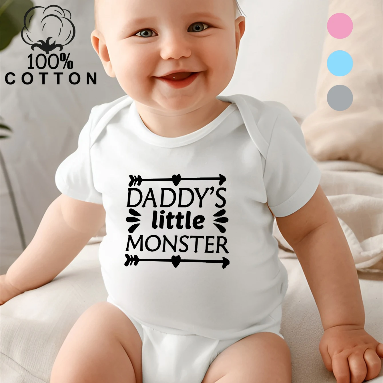 

Pure Cotton Onesie Best Papa In The World Print Bodysuit Comfortable Cloth for Baby Jumpsuit for 0 To 12 Months Newborn