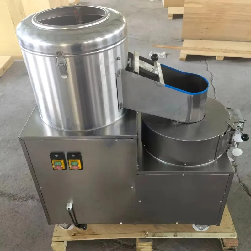 Industrial Fully Automatic Electric Potato Washing Peeling Slicing Machine Engine Motor 220V/380V 1500W For Potato Chip Making