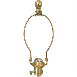 Large mouth ox horn bracket, American style lampshade and lamp body connection accessories Brass socket Lampshade Bracket Holder