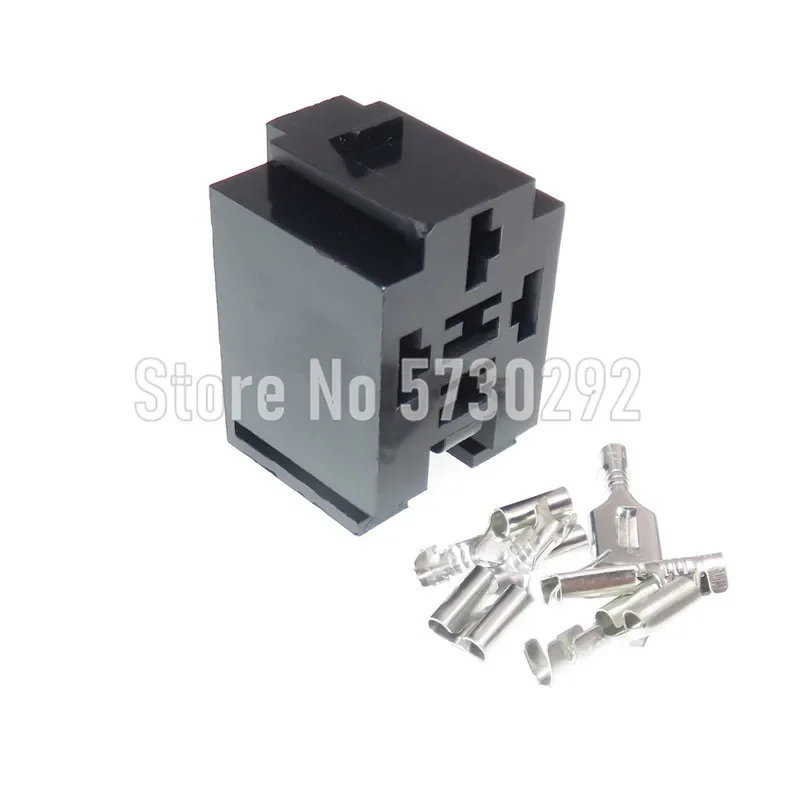5P 6.3 Series Automobile Relay Wiring Harness Socket Auto Unsealed Electrical Plug Car Modification Parts