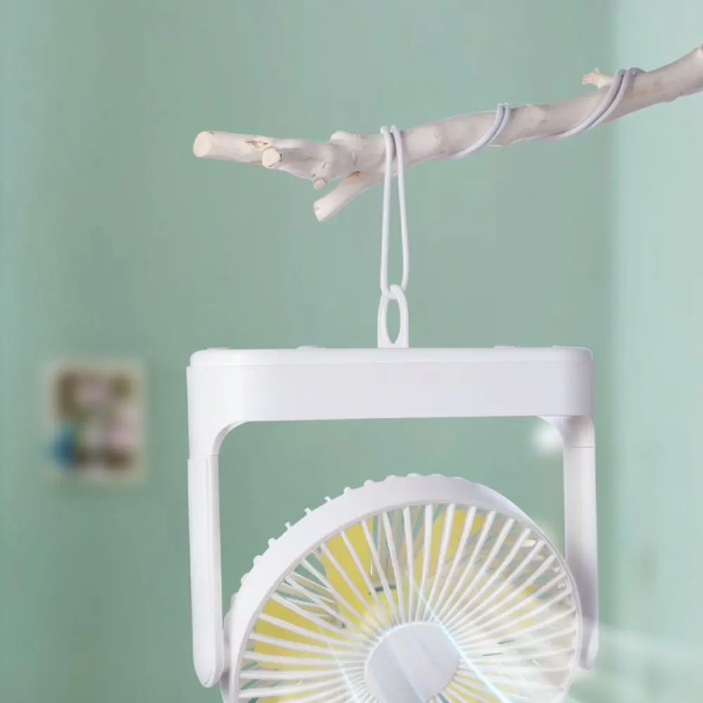 Mini USB Desk Fan Wall Mounted Cooling Appliance Silent Motor Rechargeable Air Fan For Office Home Kitchen Dorm Room