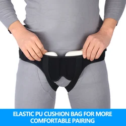 Adult Hernia Pain Relief Recovery Belt Man Inguinal Groin Support Inflatable Hernia Bag with 2 Removable Compression Pads Care