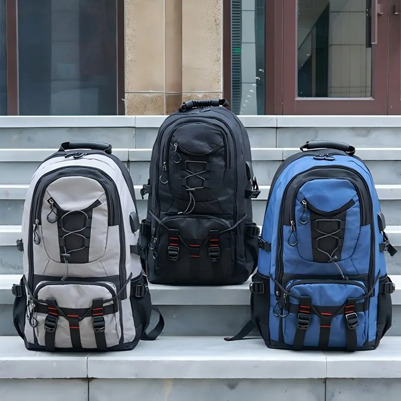 نزهة ذات سعة كبيرة، حقيبة ظهر للمشي لمسافات طويلة في الهواء الطلق، حقيبة ظهر للسفر متعددة الوظائف مقاومة للماء، حقيبة أمتعة خارجية، عصرية