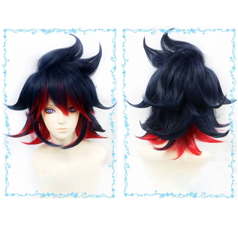 Kill La Kill Cosplay Ryuko Kostuum Sexy Holle Outfits Set Kousen Matoi Ryuuko Blauw Rode Pruik Halloween Party Carnaval Kleding