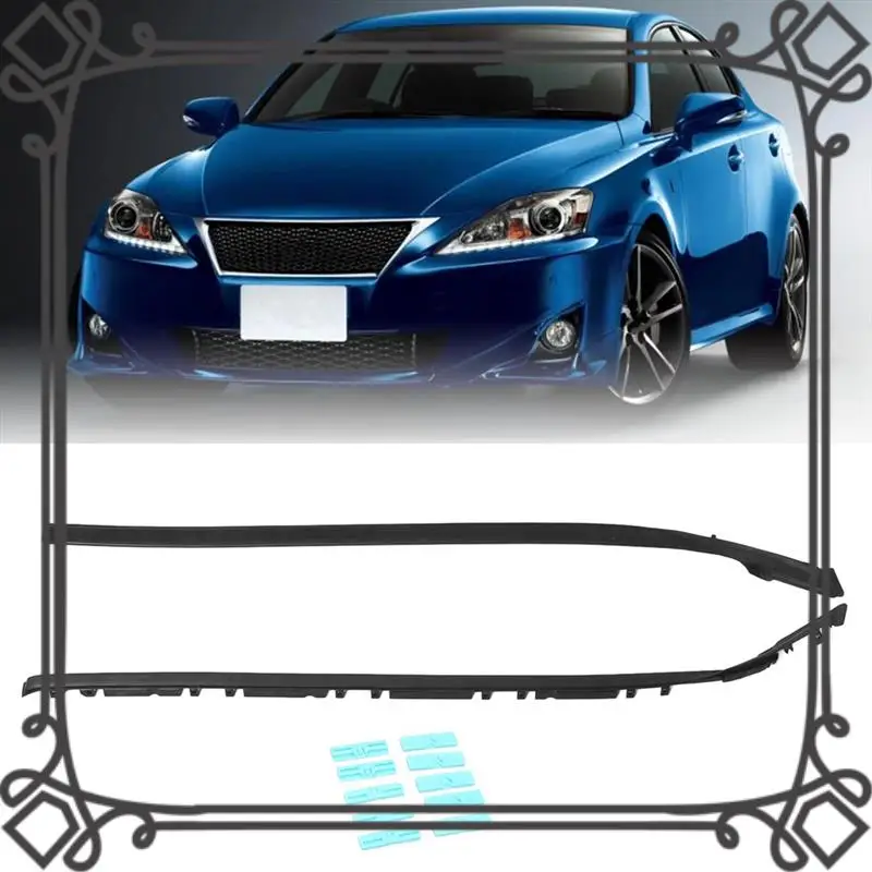 

Q2-1Pair Windshield Pillar Molding With Clips Kit For Lexus Is IS200D IS250 IS300 IS350 2006-2013 75552-53020 75551-53020