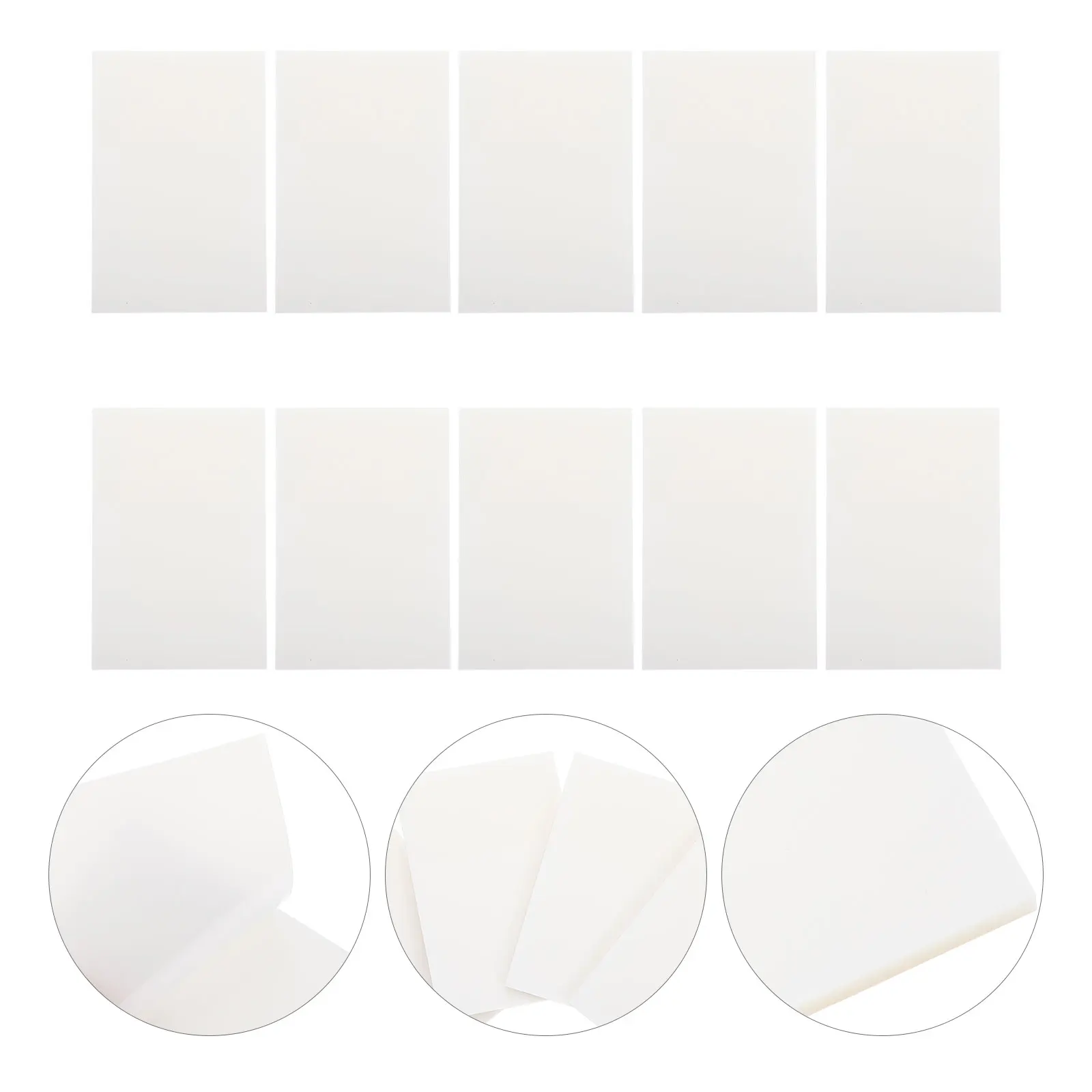 

Self- Adhesive Note Pads Transparent Index Sticker Clear Memo Stickers Office Notepad