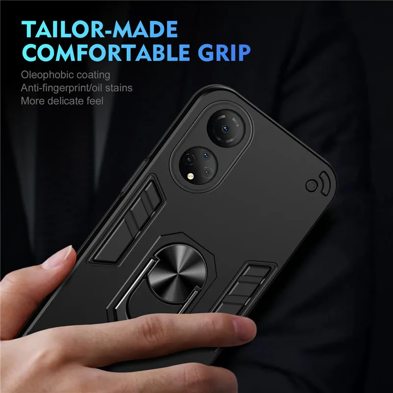 360 Warrior Anti-fall Magnetic Business Stand Phone Case For Honor 70 90 lite 50 X6 X7 X8 X9 X6A X8A X7A X9A X7B X8B X9B 2023