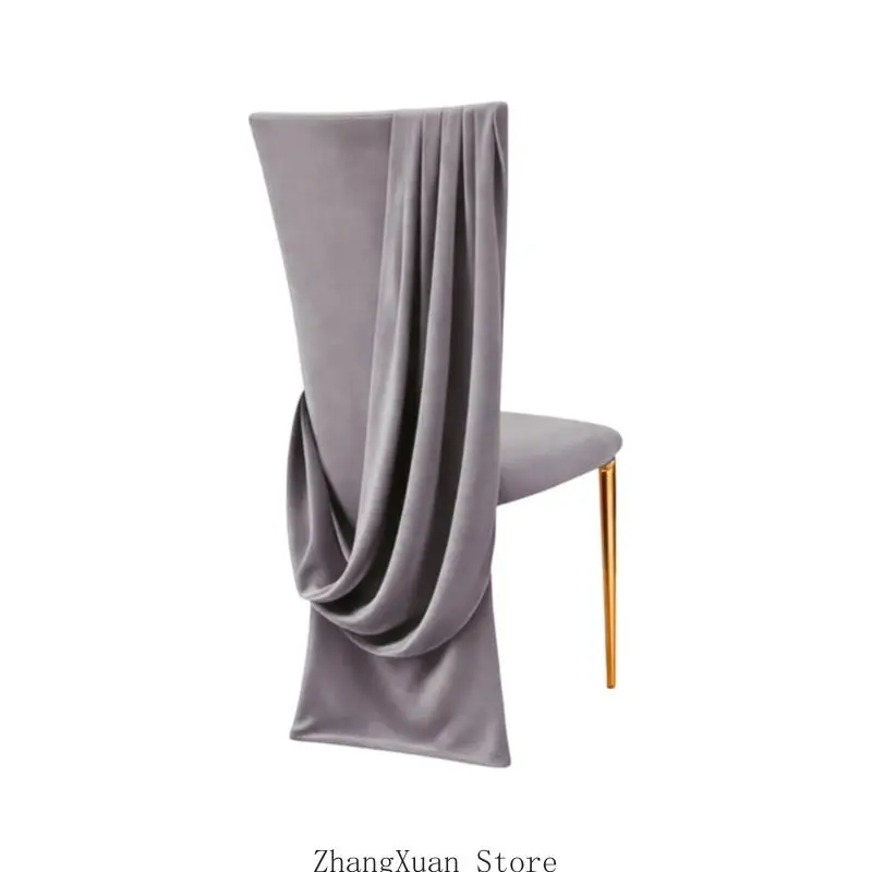 Stuhlvorhänge aus Polyester für Brautpartys, Jubiläen und elegante 3XUF – Detail 4