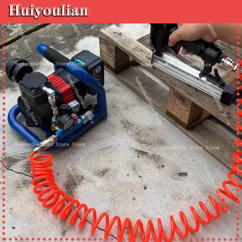 1.5L Mini Silent Air Compressor High Pressure Portable Tire Inflator for DIY Woodworking