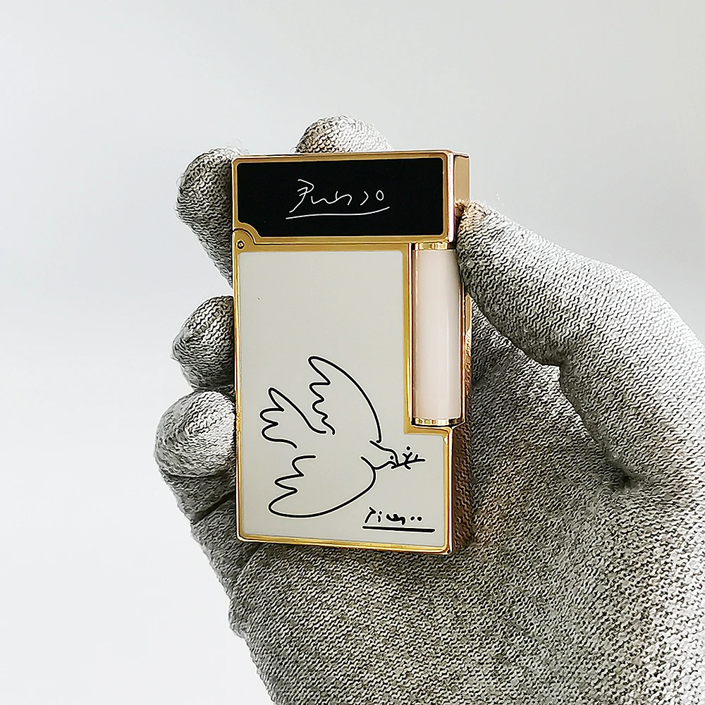 Gas Lighter Picasso Dove Cigarette Lacquer Copper Accessory Cigar Tobacco Smoking Limited Edition Collection Ship to Japan view 4