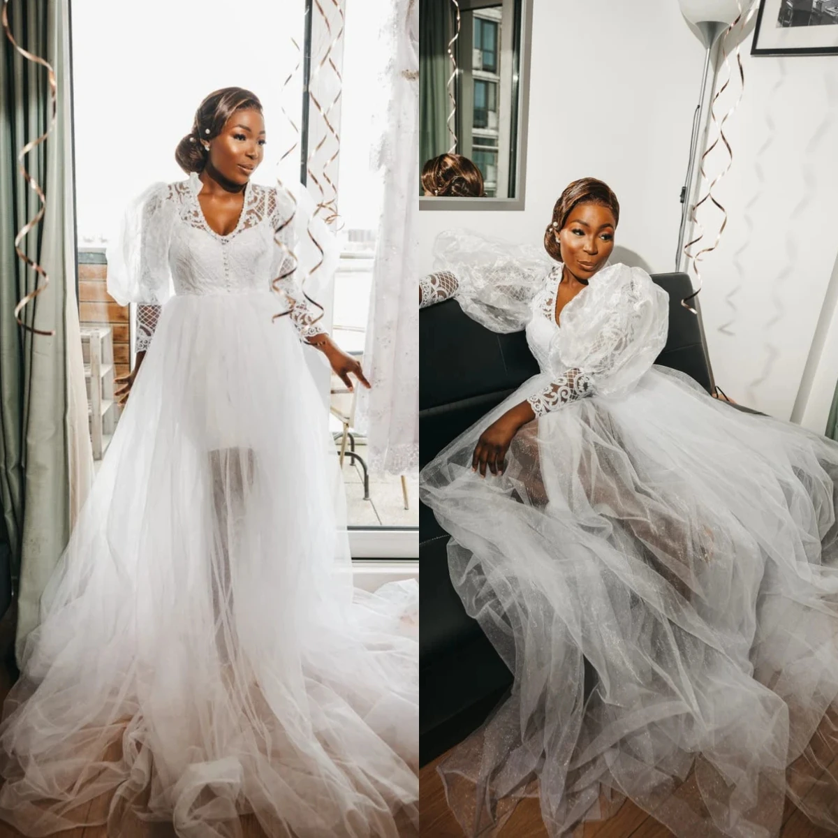 Cswdocy White Lace Bride Robe And Nightgown Long Sleeve Bridal Gowns Photo shoot Maternity Dressing Gown for Photography 2027