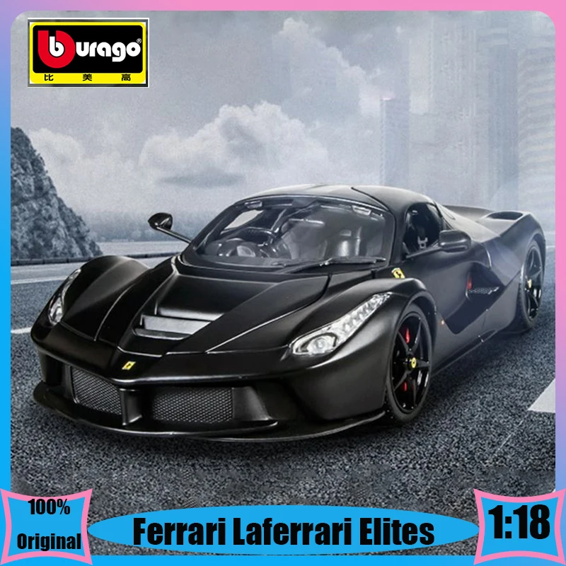 

In Stock Bburago 1:18 Ferrari Laferrari Elites Sports Car Model Diecast Model Edition Alloy Luxury Vehicle Toys Collection Gift