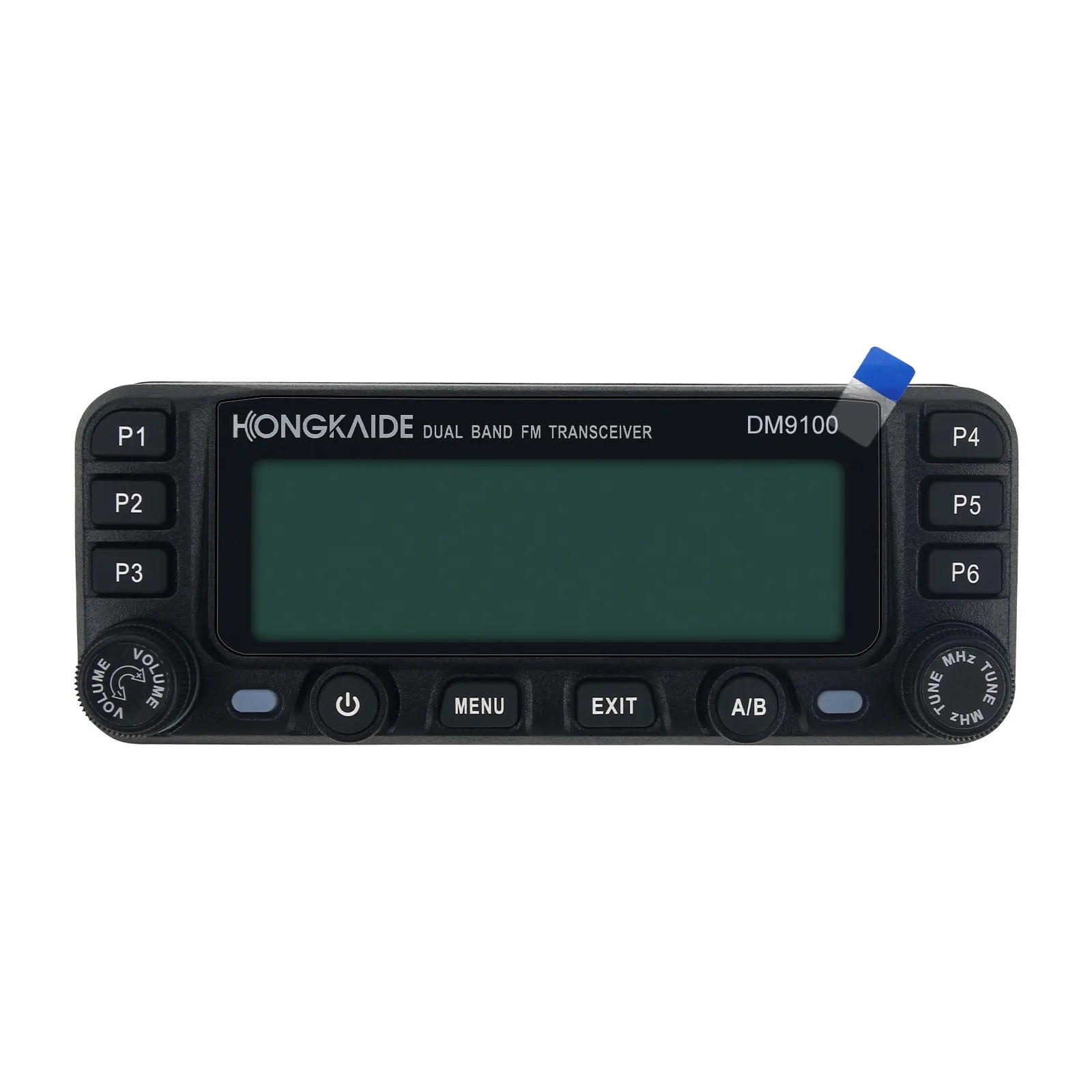 HONGKAIDE DM9100 25W 10KM DMR Mobile Radio Dual Band FM Transceiver VHF UHF Built-in GPS Module