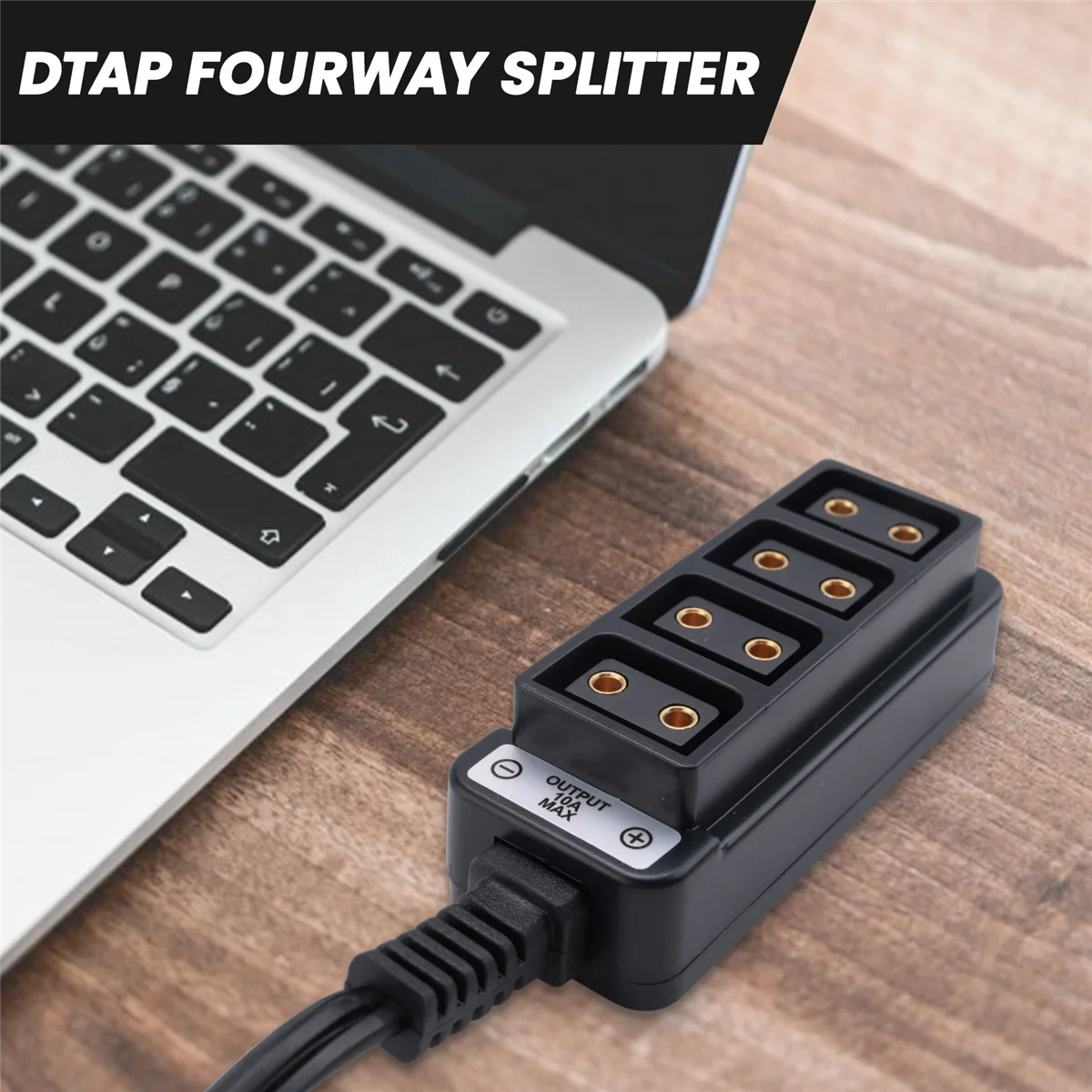 D-Tap Male to 4-Port P-Tap Female Camera Power Supply Distributor DTAP Fourway SplitterABGI