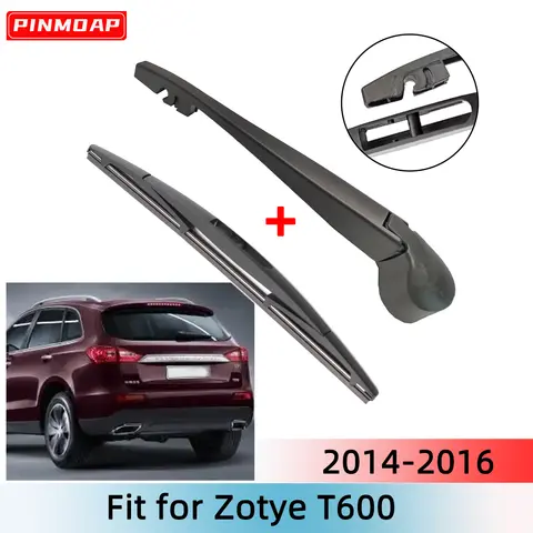 1/2 pçs kit de braço de limpador de lâmina de limpador traseiro para zotye t600 2014--2016 pára-brisas janela traseira