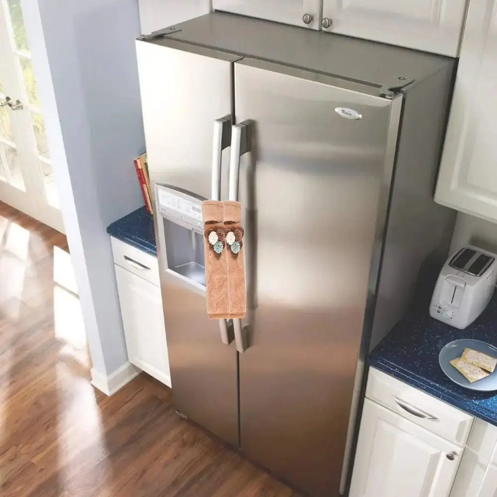 Soft Refrigerator Door Handle Cover Warmer Kitchen Appliance Protector Car Safety Belt Covers Smudges Decor Protective