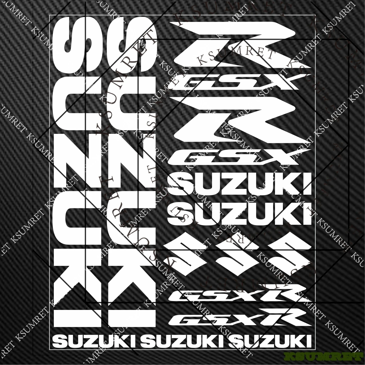 

For Suzuki GSXR Sticker Motorcycle Helmet Tank Gsxr 600 750 1000 Decal Kit