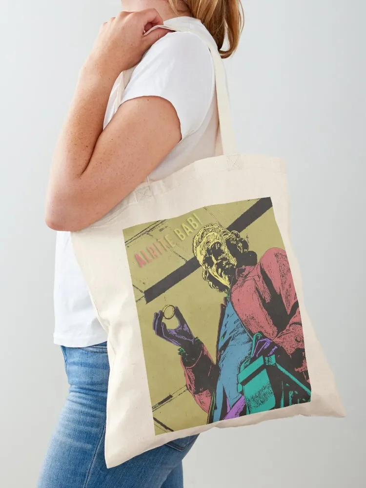 

Alright Bab! and Joseph Priestly statue in Pop Art style. Tote Bag shopper bag women Women bags
