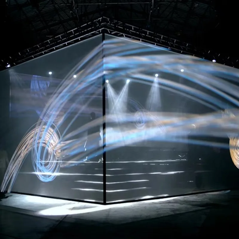 3D Transparent Holographic Mesh Screen for Projection High Quality 3D Hologram Projection Screen