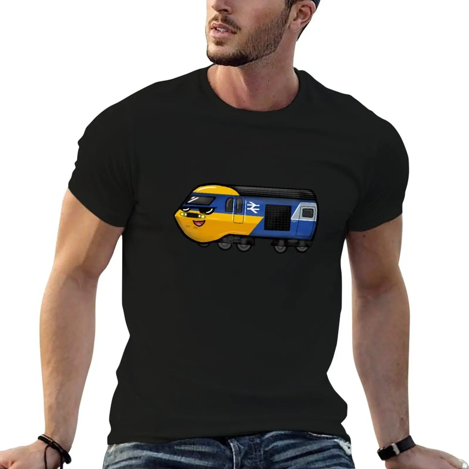 

Intercity 125 HST Banana T-Shirt cotton t shirt pack t shirt man plain T-Shirt