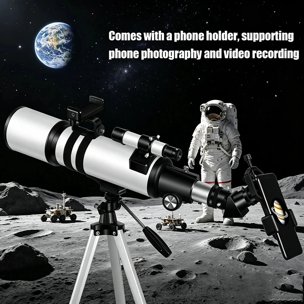 AZ80500  Astronomy Telescopes for Adults, 80mm Aperture 500mm AZ Mount 625X HD for Moon Stargazing and Bird Watching