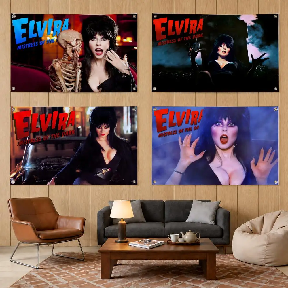 Elvira Mistress of the Dark Gothic Flags Decorative Banners Suitable For Outdoor Camping Family Parties And Garden Walls Gift