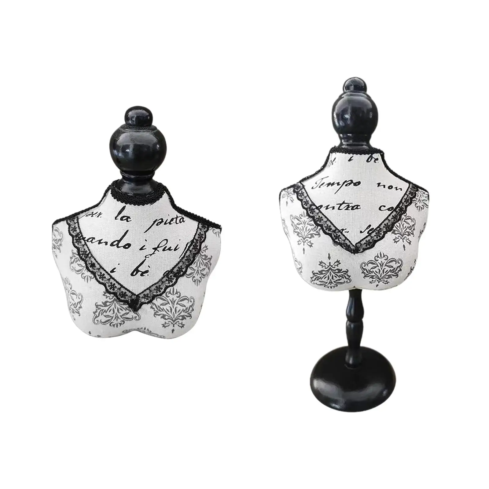 Bust Necklace Display Stand Decoration Jewelry Display Model Necklace Mannequin for Retail Store Malls Shelves Photo Prop Show