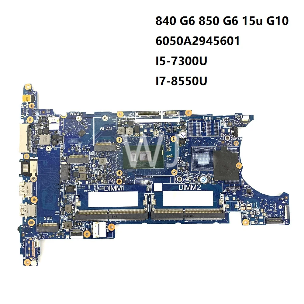 

For HP 840 G6 850 G6 15u G10 6050A2945601 I5-7300U I7-8550U Motherboard with100% Tested