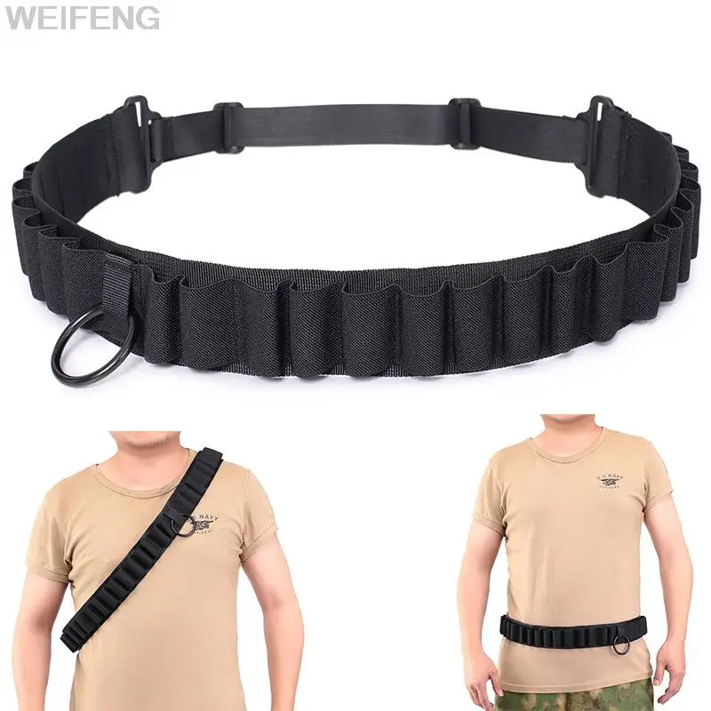 25 Rounds 12GA Gun Bandoliers Belt Shell Holder Hunting Ammo Holder Shotgun Cartidge Belt Tactical  Accessories